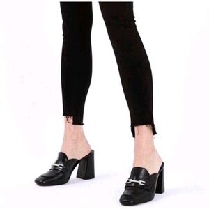 Topshop Stacked Heeled Mules - Size 38‎ / 7.5